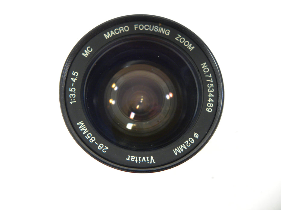 Vivitar MC 28-85mm f3.5-4.5 w/tele converter Canon Adapter
