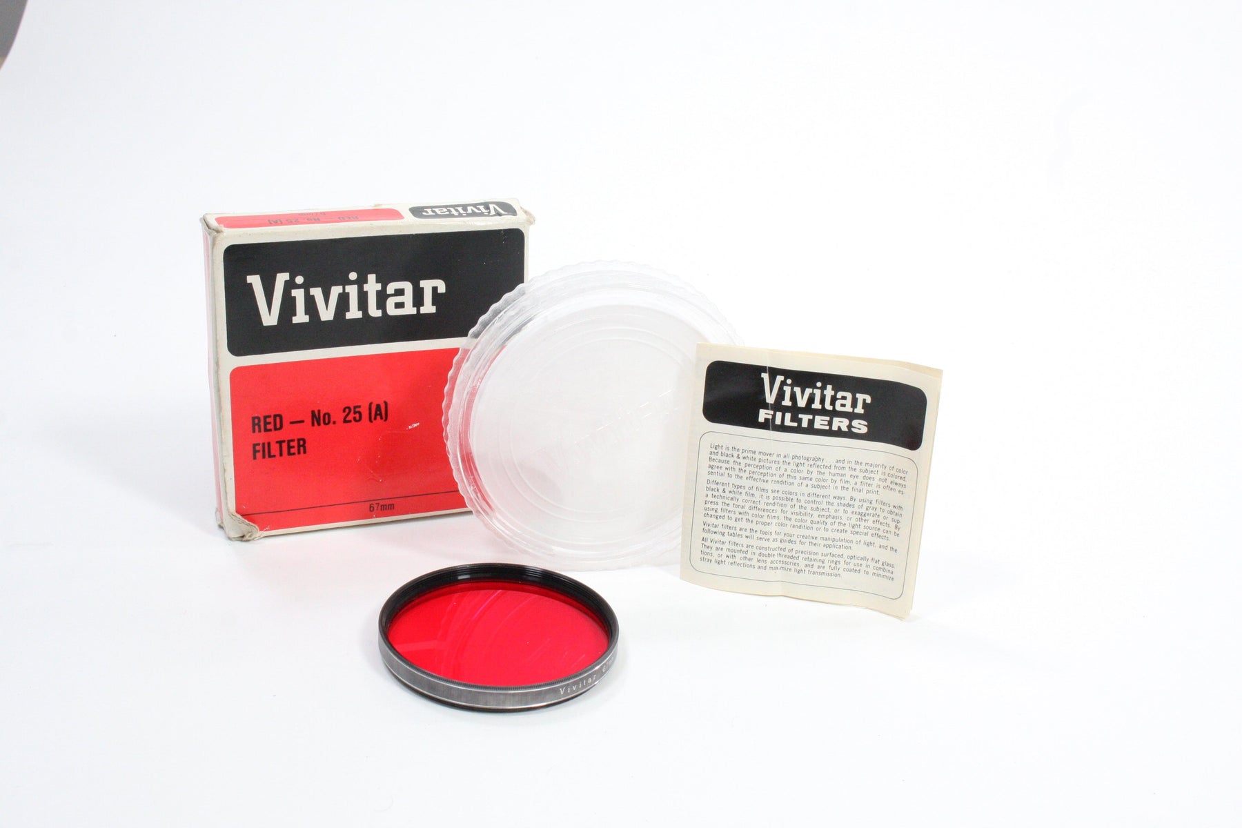 Vivitar Red No. 25 (A) 67mm  Filter