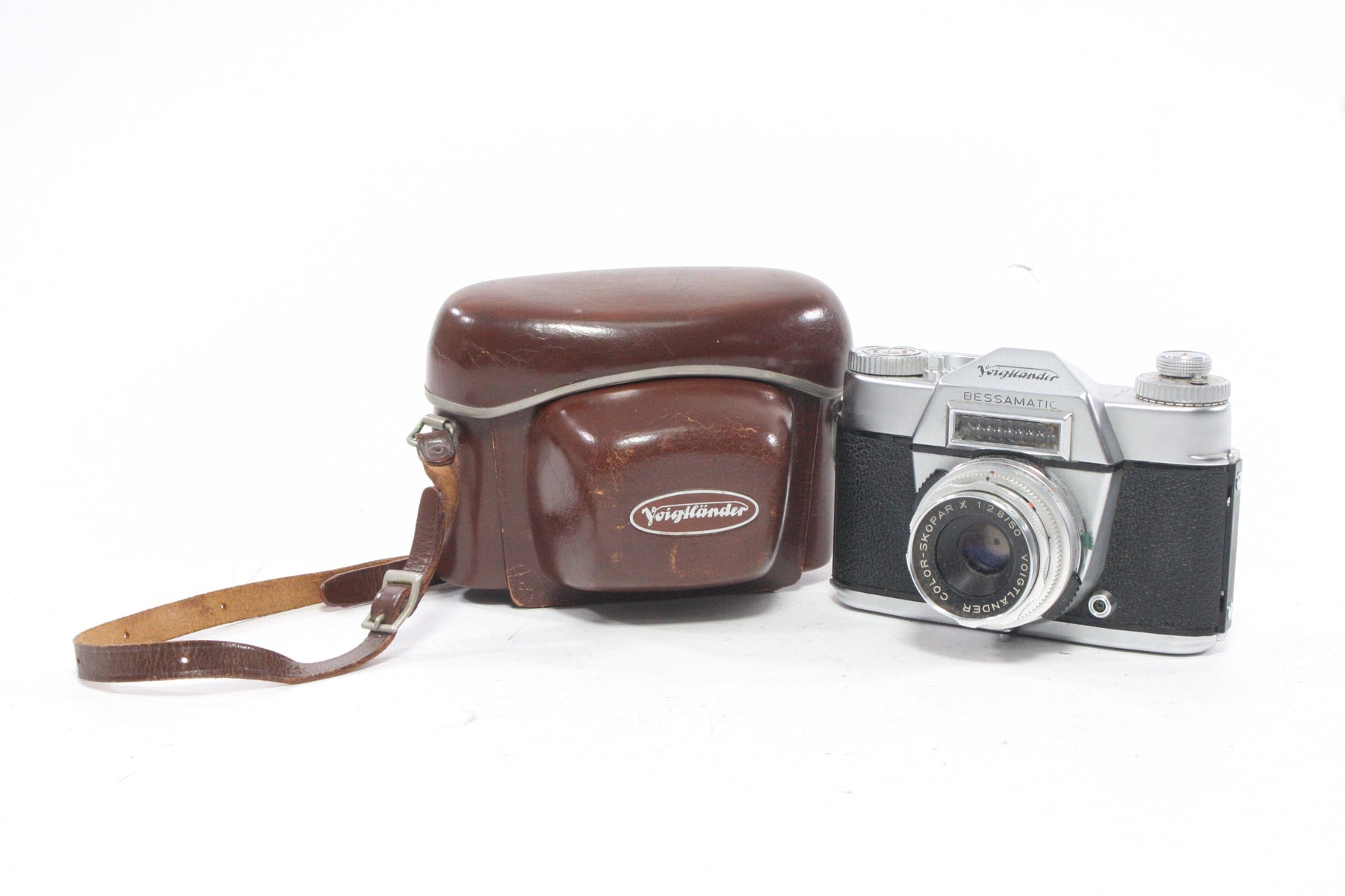 Voightland Bessamtic with Skoper 50mm f/2.8 Lens and Case AS-IS