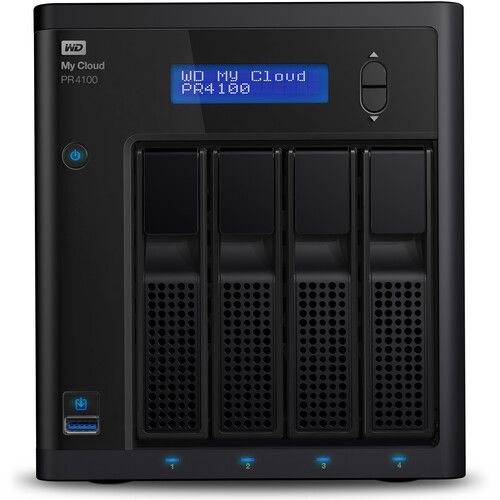 WDBNFA0640KBK-NESN WD My Cloud Pro Series 64TB PR4100 4-Bay NAS Server