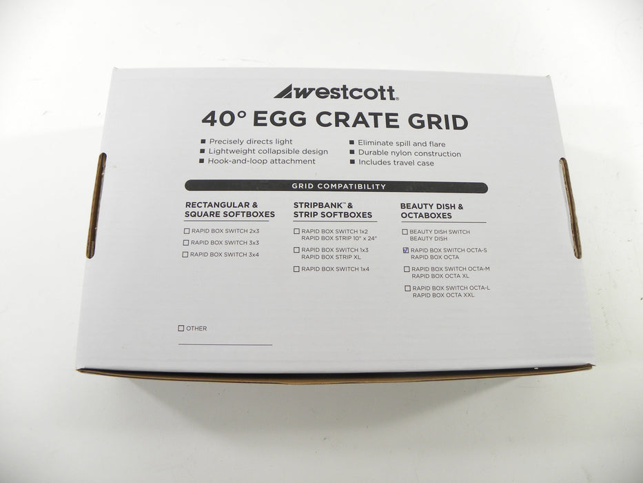 Westcott 40* Egg Crate Grid for Rapid Box OCTA & Switch OCTA-S