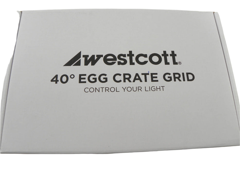 Westcott Egg Crate 40* For Rapid Box Strip 10x24 w/Switch 1x2