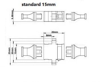 Cost Effective MTP/MPO-8/12/24 Fiber Optic Adapter/Coupler, Standard/SC Footprint, Full Flange