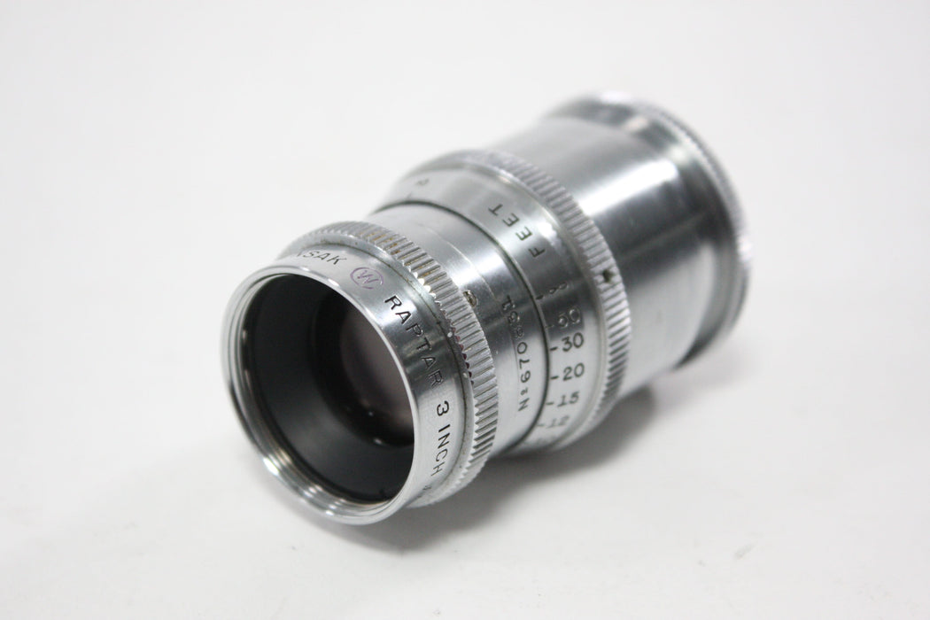 Wollensak Raptar 3in f/4 Cine Telephoto Lens for C Mount