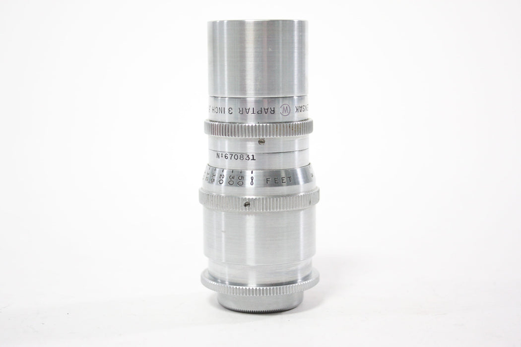 Wollensak Raptar 3in f/4 Cine Telephoto Lens for C Mount