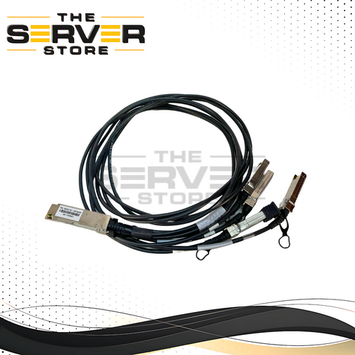 zQSFP+-to-4 zSFP+ Passive Cable Assembly with Dust Cap, 100 Gbps-to-(4) 25 Gbps, Belden Cable, 30 AWG, 1.5m Length