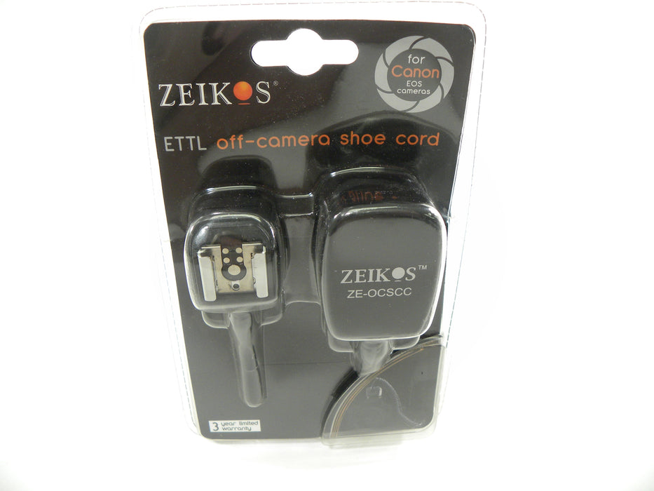 Zeikos off Camera shoe Cord for Canon