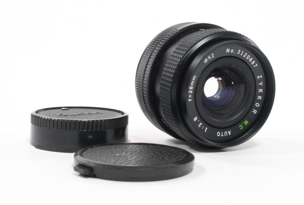 Zykkor 28mm f/2-8 Auto M.C. Lens for Canon FD Mount