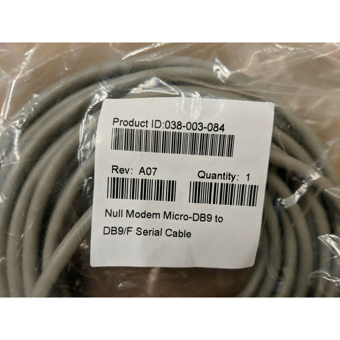 038-003-084 Null Modem Micro-DB9 to DB9/F Serial Cable Rev A07 Cabo-FoxTI