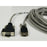 25FT EMC Null Modem Micro-DB9 Male to DB9 Female Serial Cable 038-003-084 Grey-FoxTI