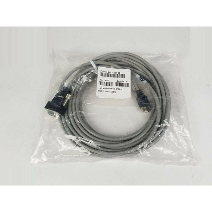 25FT EMC Null Modem Micro-DB9 Male to DB9 Female Serial Cable 038-003-084 Grey-FoxTI