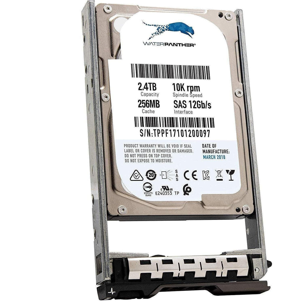 2.4TB 10K SAS 12G 2.5" 256MB Cache HDD for Dell PowerEdge Servers | Enterprise Hard Drive in G13 Tray | Compatible with PE Rack Tower Blades 400-AUQX 400-AVBX W9MNK 0W9MNK-FoxTI