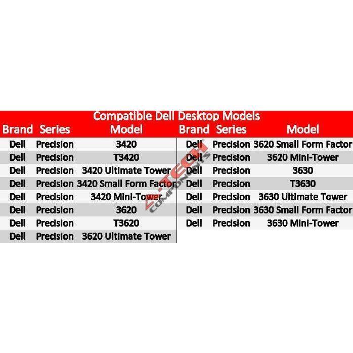 32GB 4 x 8GB Memory RAM for DELL PRECISION 3420 3620 3630 T3420 T3620 T3630 SFF-FoxTI