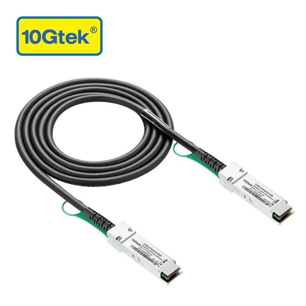 40G QSFP+ DAC Cable - 40GBASE-CR4 Passive Direct Attach Copper Twinax QSFP Cable for HPE JG328A Devices, 5m-FoxTI