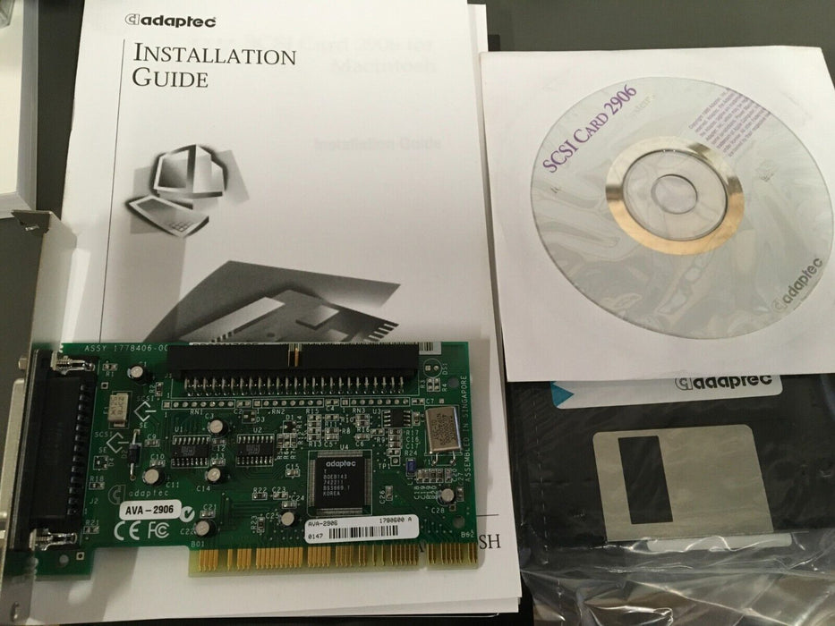 Adaptec 2906 SCSI PCI Kit with Windows and Mac Support Adaptec