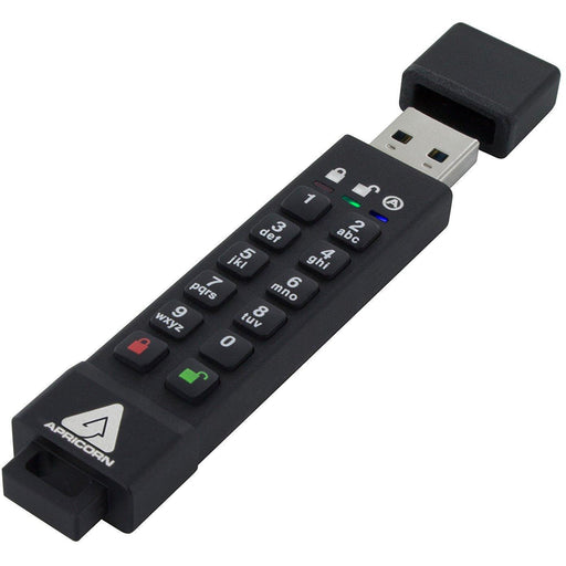 Apricorn Aegis Secure Key 3Z 8GB 256-bit AES XTS Hardware Encrypted FIPS 140-2 Level 3 Validated Secure USB 3.0 Flash Drive (ASK3Z-8GB)-FoxTI