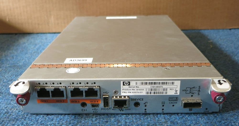 BK829A BK829B 629074-001 629074-002 HPE P2000 G3 iSCSI MSA Controller Spare Controladora HPE