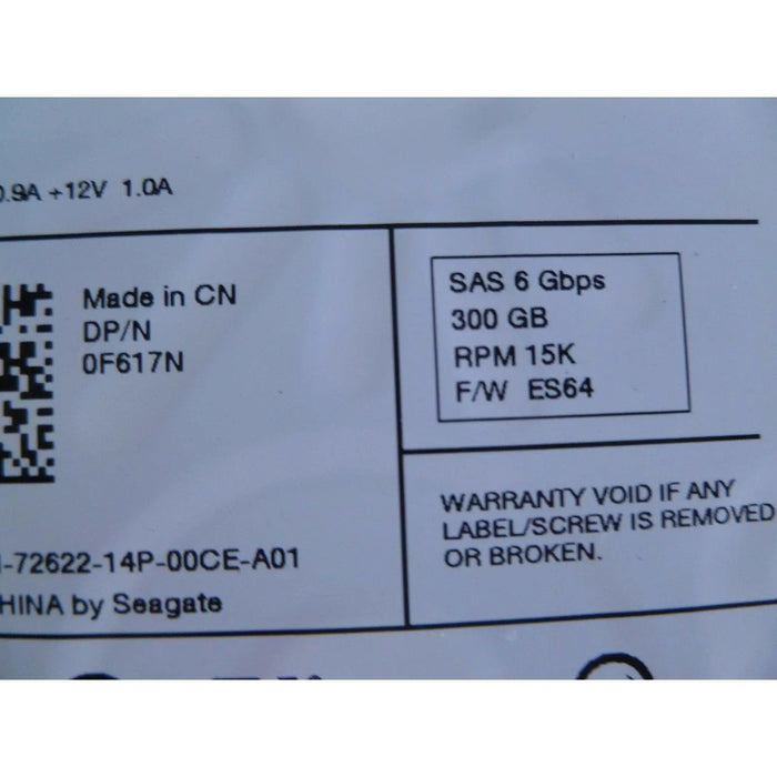 DELL/SEAGATE 15K.7 ST3300657SS 300GB SAS HARD DRIVE P/N:9FL066-150 F/W:ES64 33006000057-FoxTI