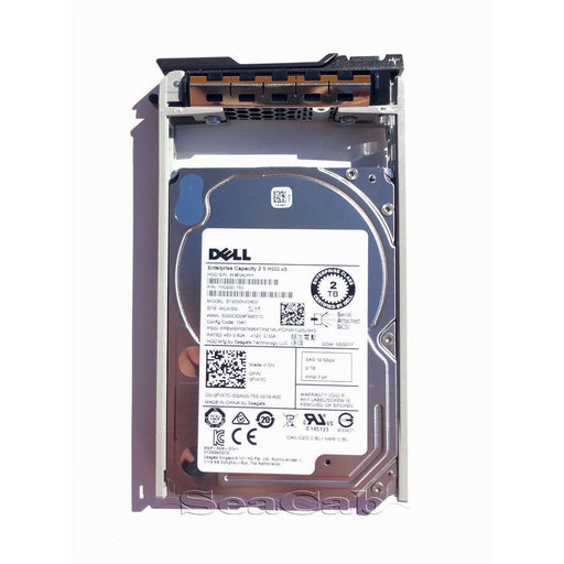 Dell 2TB 7.2K SAS 2.5" Hard Drive for PowerEdge R330 R430 R530 R630 R730 R930 884116252955-FoxTI