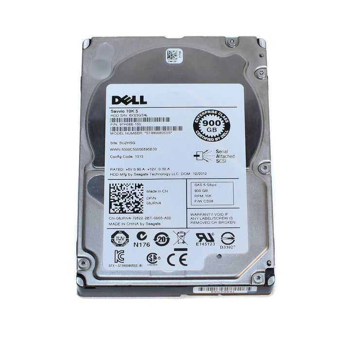 Dell 900GB 6G 10K 2.5" SAS 8JRN4 08JRN4 HDD ST9900805SS Hard Drive w/ R Tray 849064019777-FoxTI