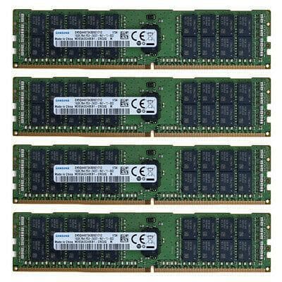Dell PowerEdge R430 R530 R630 64GB (4x16GB) DDR4 2400MHz PC4-2400T ECC Memory-FoxTI