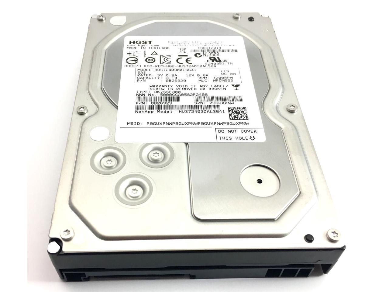 Disco 3TB 7.2K SAS  Hard Drive 3.5'' FITS DELL SERVER T710 R410 R710 R720 R510 R730 Dell
