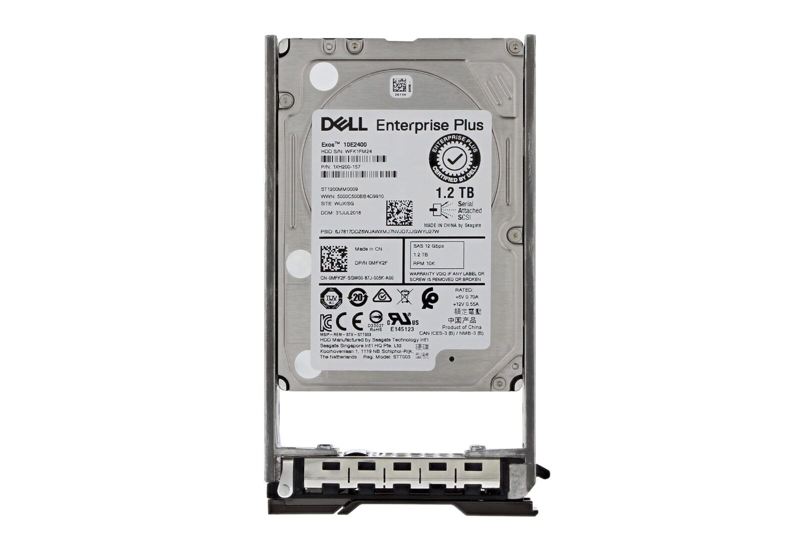 Disco Dell Compellent 1.2TB 10K SAS 2.5" Enterprise Plus Hard Drive for SC220 SCv2020 Dell