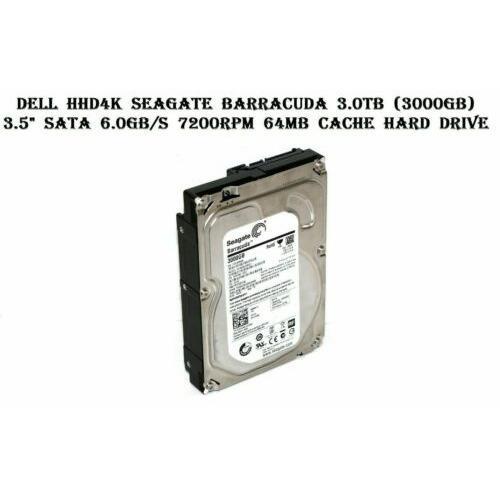 Disco Dell HHD4K Seagate Barracuda 3TB 3.5" SATA 6GBs 7200Rpm 64MB Hard Drive - MFerraz Tecnologia