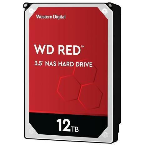 Disco rígido interno Western Digital WD Red WD120EFAX 12TB vermelho - MFerraz Tecnologia