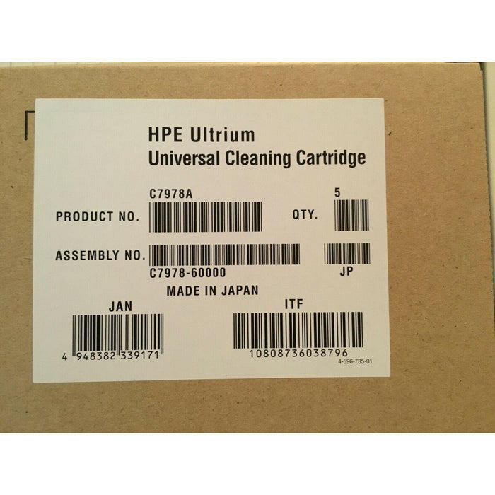 Fita HPE C7978A Universal Cleaning tape Cartridge for LTO 1-7 Ultrium drives 808736038799-FoxTI