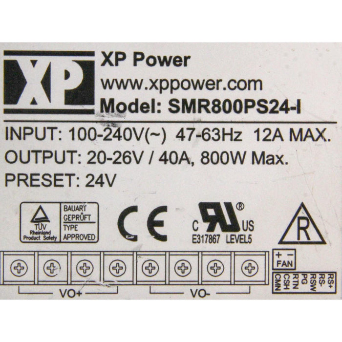 9916 XP POWER POWER SUPPLY SMR800PS24-I-FoxTI