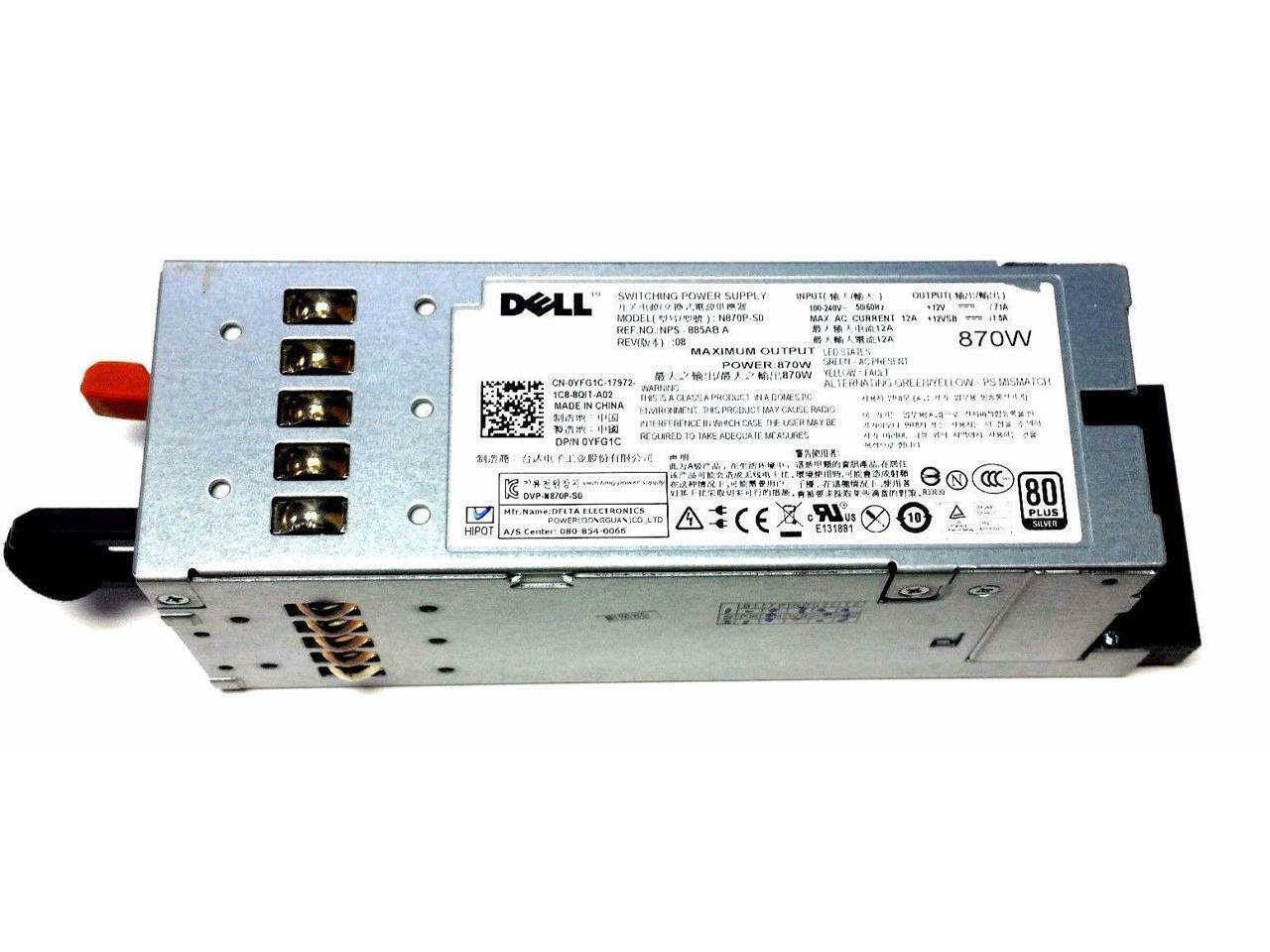Fonte Dell PowerEdge R710 T610 Server Power Supply VT6G4 YFG1C 7NVX8 D263K N870P 658759050274 Dell