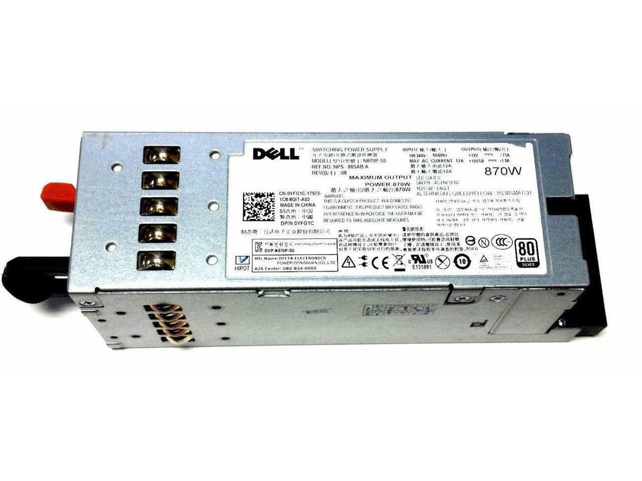 Fonte Dell PowerEdge R710 T610 Server Power Supply VT6G4 YFG1C 7NVX8 D263K N870P 658759050274 Dell