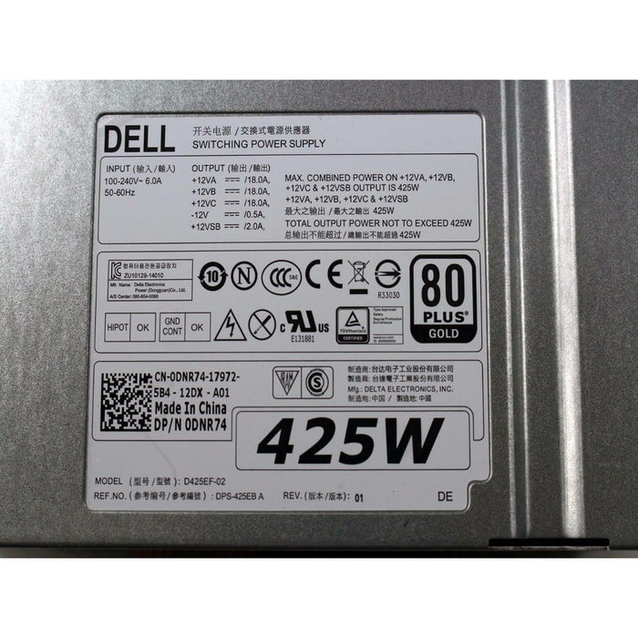 Fonte Dell Precision T3610 425 Watts Switching Power Supply D425EF-02 DNR74 0DNR74-FoxTI