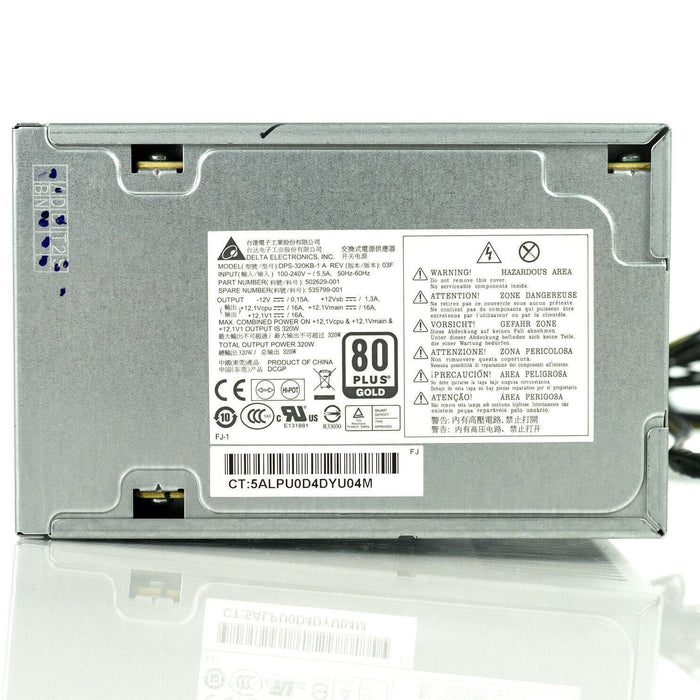 Fonte HP Z200 Workstation 320W Power Supply PSU Delta Electronics 535799-001-FoxTI
