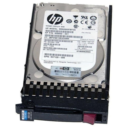 HD 500GB SAS 7.2k RPM 2.5" 6G DP para HP 605832-001-FoxTI