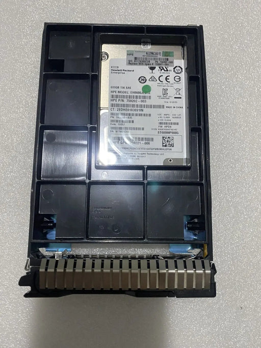 HD 765424-B21 HP 600GB 15K 12G 3.5-Inch SAS SFF HDD w/ Smart Carrier 765867-001 888182854433 HP
