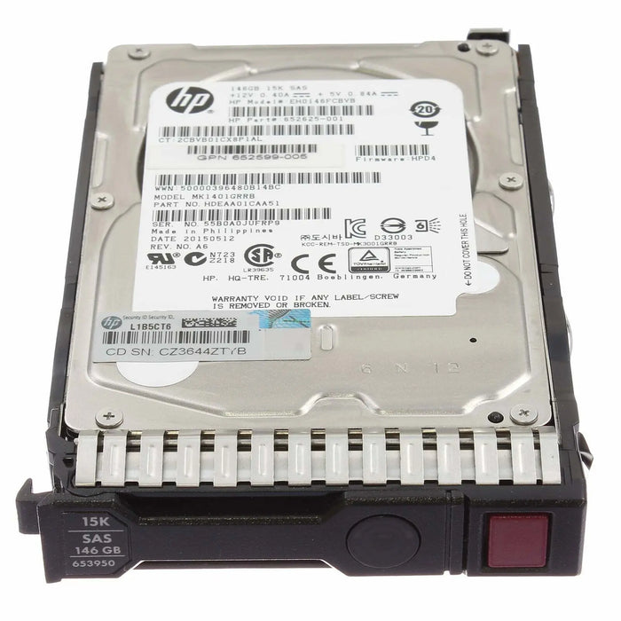 HP EH0146FBQDC 627114-001 146GB 15K 6G 2.5" SC HARD DRIVE FOR GEN8/9 Disco HP