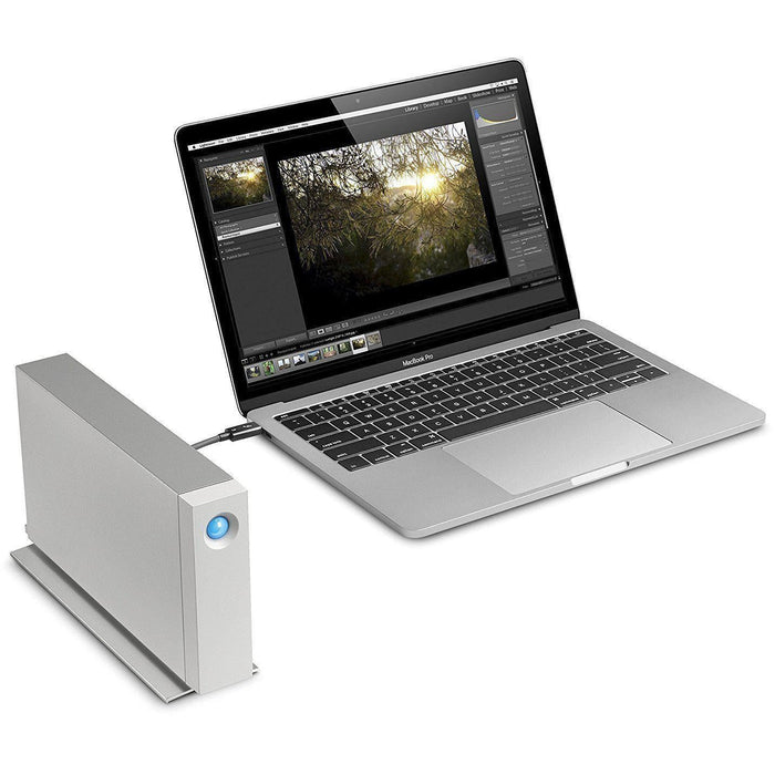 HD externo LaCie d2 Thunderbolt 3, 8TB USB 3.1 External Hard Drive + 1mo Adobe CC All Apps (STFY8000400)-FoxTI