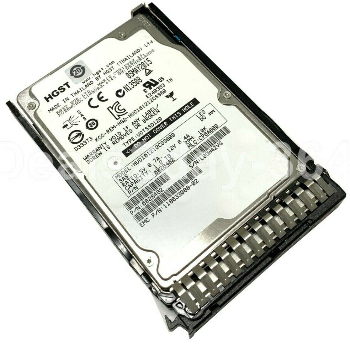HGST Hitachi HUC101212CSS600, 0B28482, 1.2TB 10K SAS 6Gb/s 64MB 2.5" Server HDD disco Hgst Hitachi