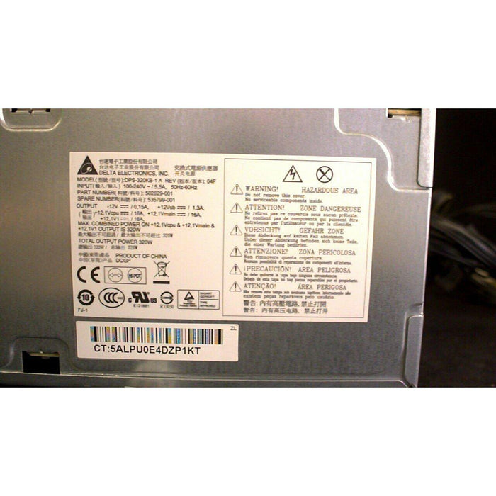 HP 320W Z200 Desktop Workstation Power Supply 535799-001 502629-001-FoxTI