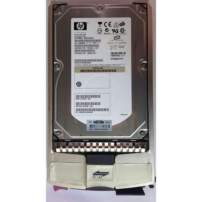 HP 500GB, 7200RPM, FC, w/ tray - 370789-001 102645797649-FoxTI
