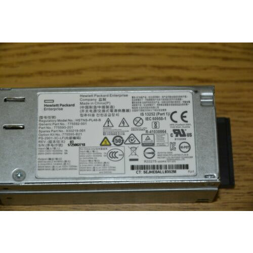 HP Enterprise 900w Hot-Plug Power Supply for DL180G9 Gen9 (HSTNS-PL48-B) fonte - MFerraz Tecnologia