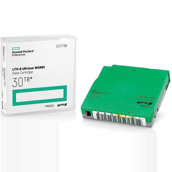 HPE Standard Storage Media - LTO Ultrium Green (Q2078A) LTO8 LTO-8 Fita Cartucho-FoxTI