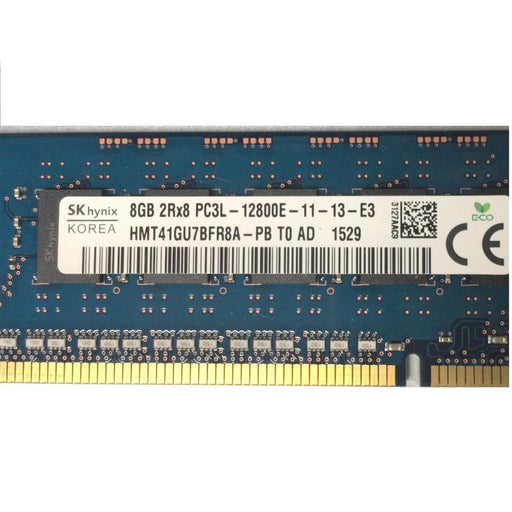 Hynix HMT41GU7BFR8A-PB 8GB DDR3-1600 PC3L 12800E ECC Unbuffered DIMM-FoxTI