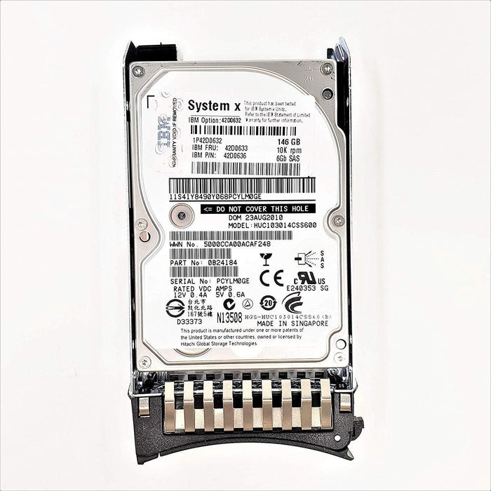 IBM 42D0632(1599) IBM 146GB 10K 6GBPS SAS 2.5 IN. HS SLIM HDD-FoxTI