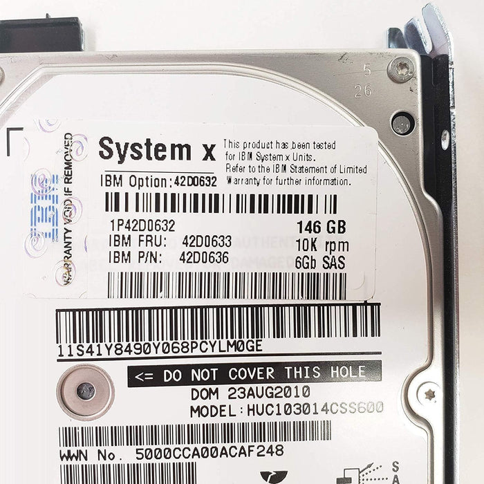 IBM 42D0632(1599) IBM 146GB 10K 6GBPS SAS 2.5 IN. HS SLIM HDD-FoxTI