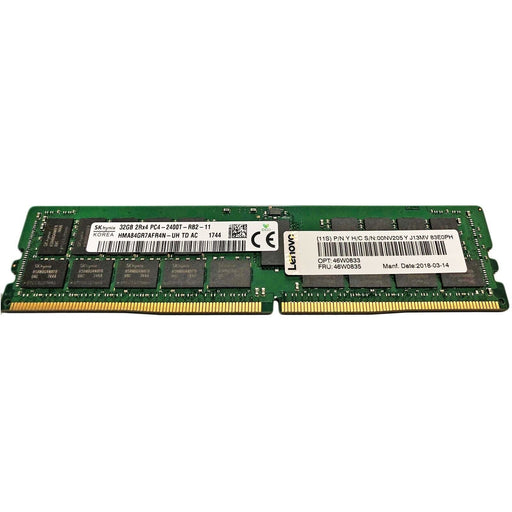 Lenovo 32GB 2Rx4 PC4-2400T-RA1-11-DC0 M393A4K40BB1-CRC0Q 46W0833 46W0835 Lenovo