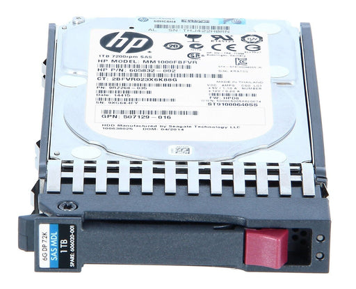 MM1000FBFVR  HP 1TB 7200 RPM 6G 2.5" SAS HDD--- 9RZ268-035--  605832-002 HP