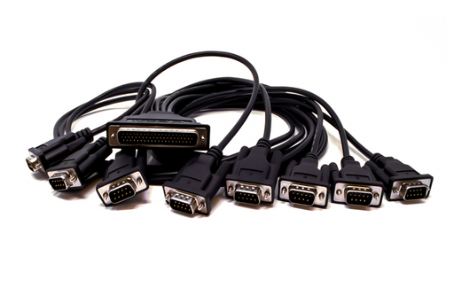 MOXA CBL-M62M9x8-100 - 8 Ports Male DB62 to DB9 RS-232 Connection Cable, 100cm cabo Moxa